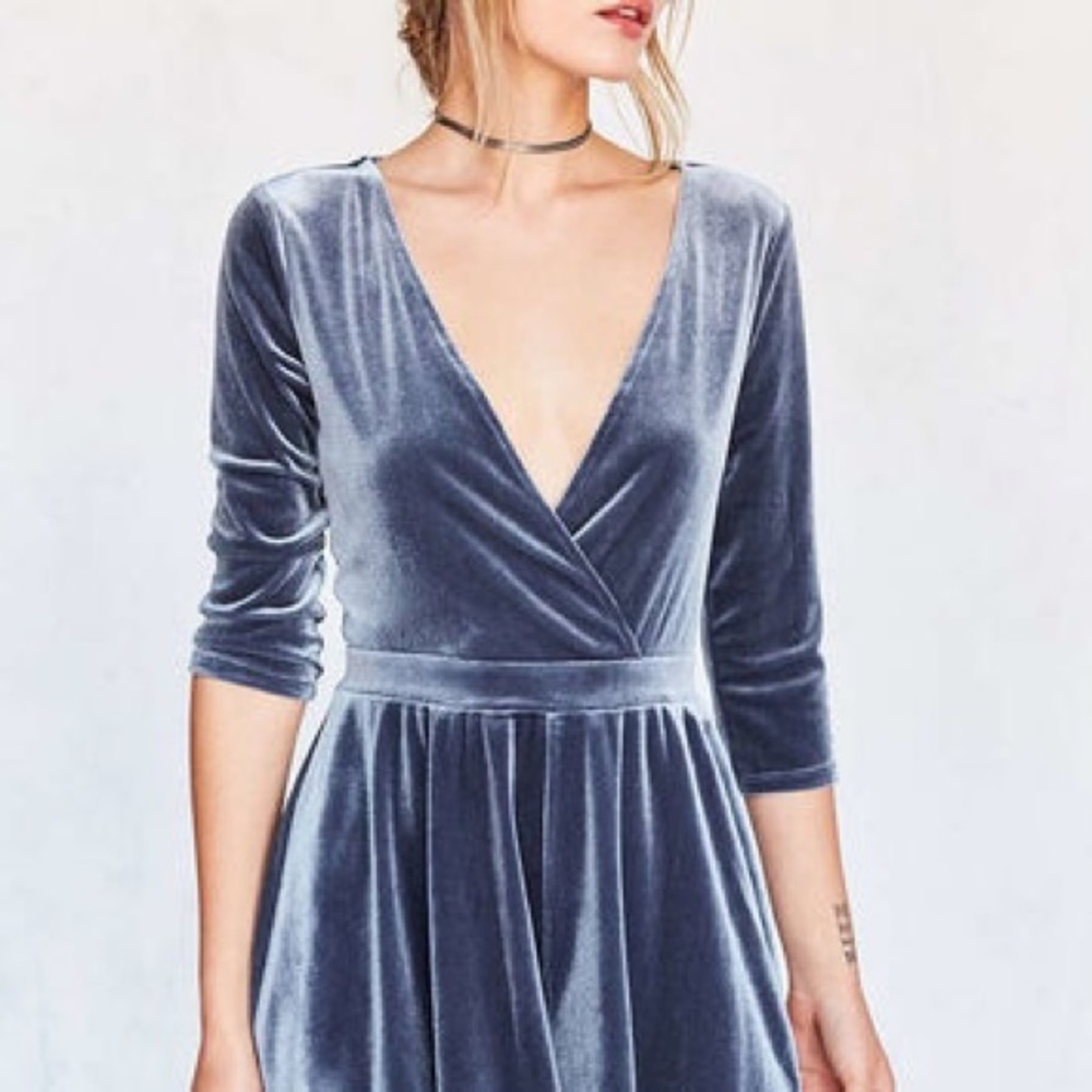 Silence + Noise Velvet Romper